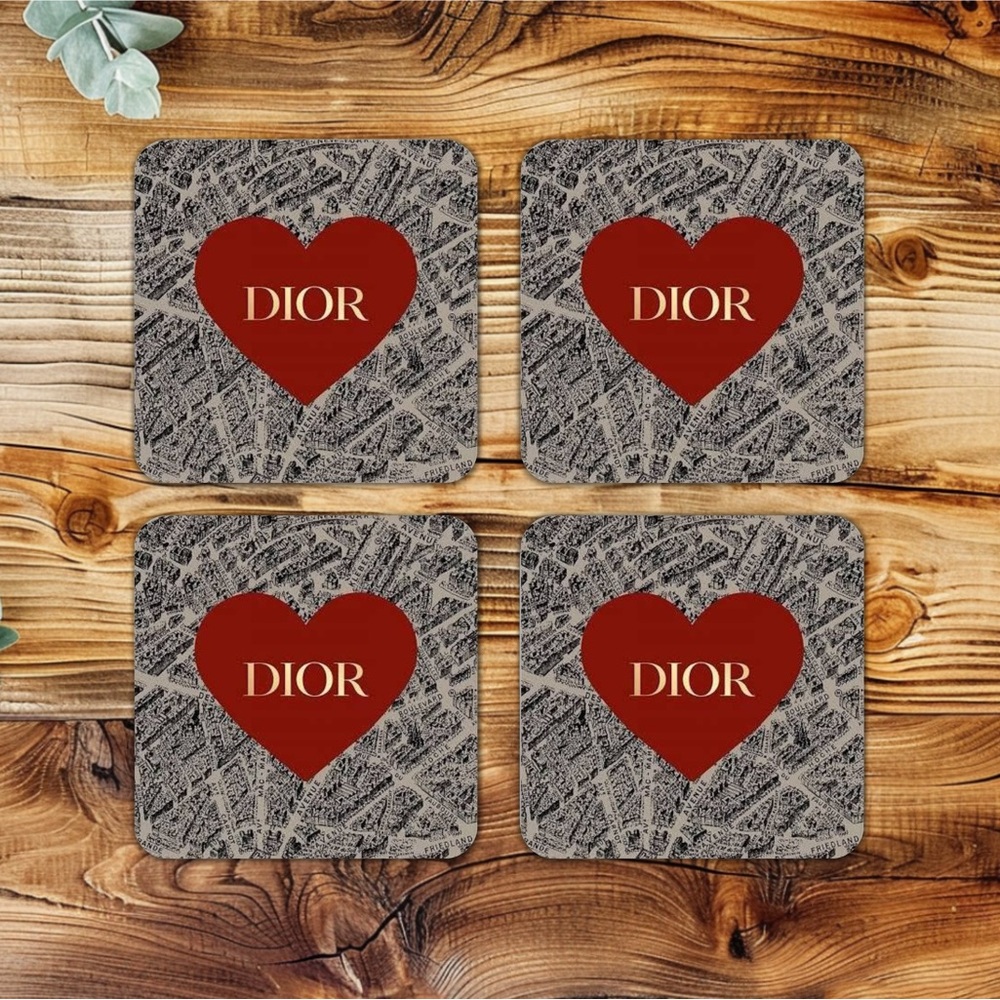 NIP HANDMADE FASHION Set of 4 Ceramic Drink Coasters
